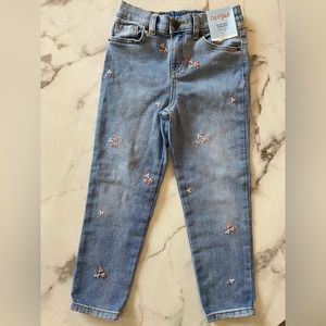 Cat & Jack High Rise Straight Jeans